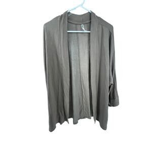 NWT Tresics Brown Open Front No Closure Cardigan Sweater Women's Size Large